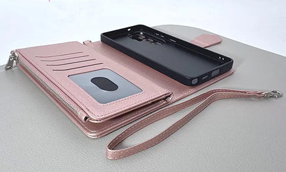 S24+ Plus/S25+ Plus Maxguard Detachable Magnetic Zipper Wallet Case