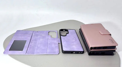 S22 Ultra Hanman 2 in 1 Detachable Magnetic Wallet case
