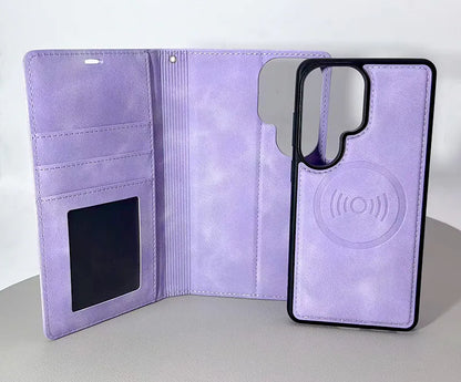 S24 Ultra Hanman 2 in 1 Detachable Magnetic Wallet case