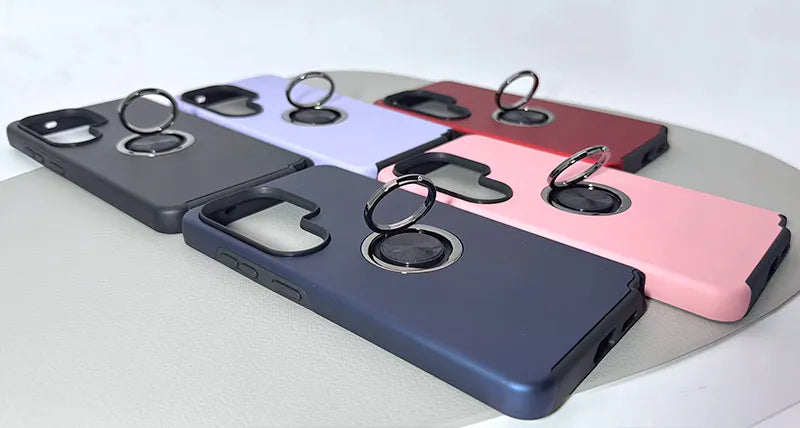 S24+ Plus/S25+ Plus Kinglink mag ring case with kickstand