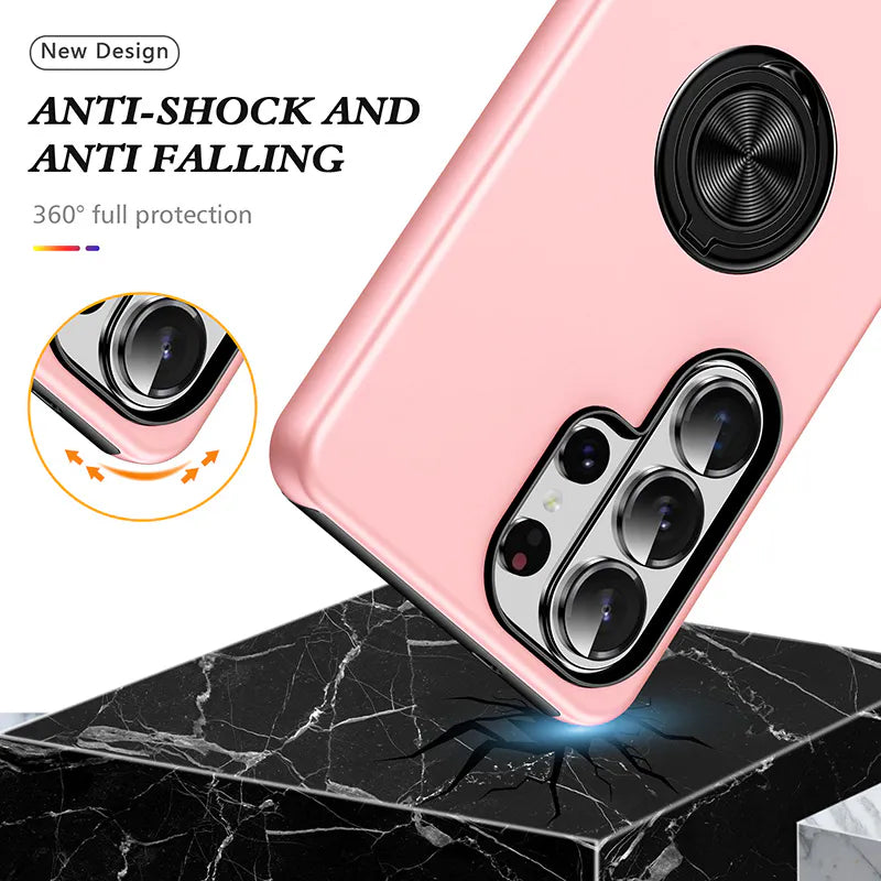S24+ Plus/S25+ Plus Kinglink mag ring case with kickstand