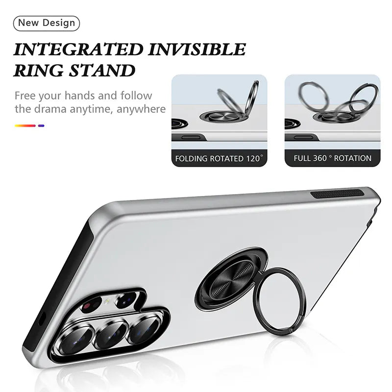 S24/S25 Kinglink mag ring case with kickstand