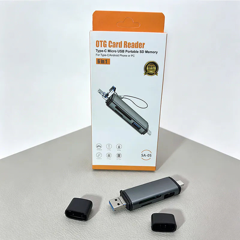 6 in 1 OTG Card Reader SA05 - Product details and features