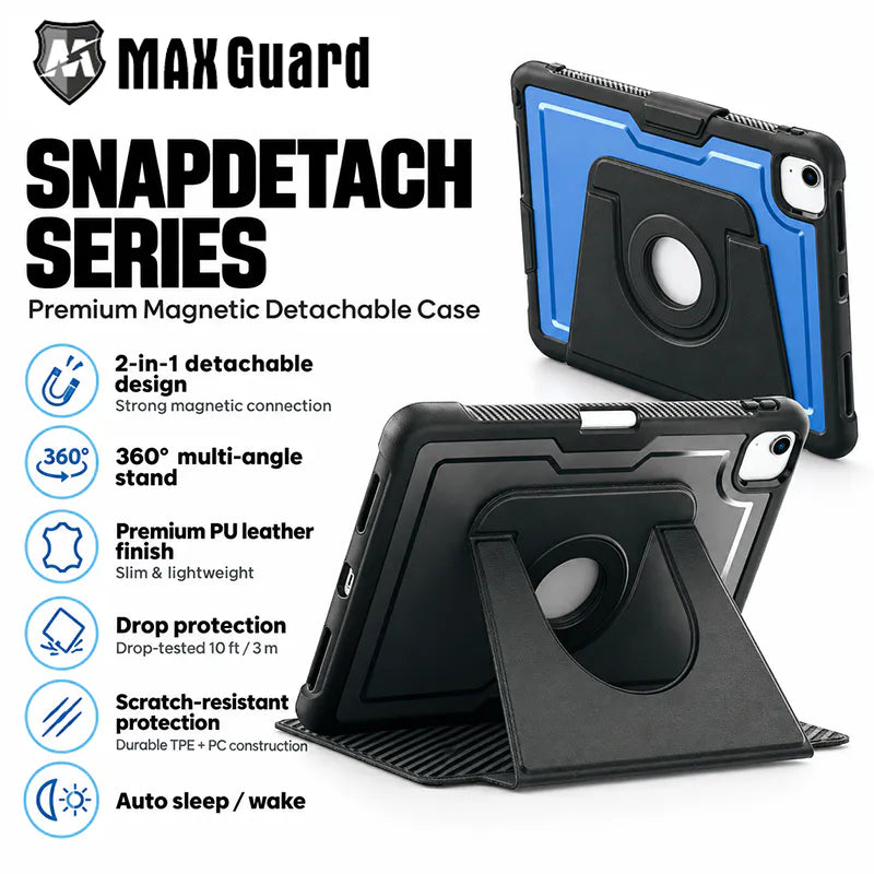 Case for iPad 11th (A16)/10th (A14) Snapdetach Series