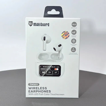 Maxguard bluetooth earphone with LED Color Touchscreen TMS01