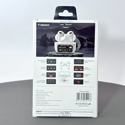 Maxguard bluetooth earphone with LED Color Touchscreen TMS01