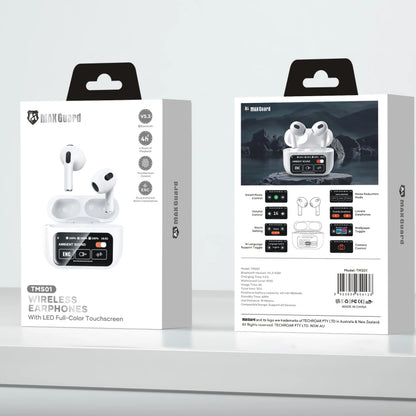 Maxguard bluetooth earphone with LED Color Touchscreen TMS01
