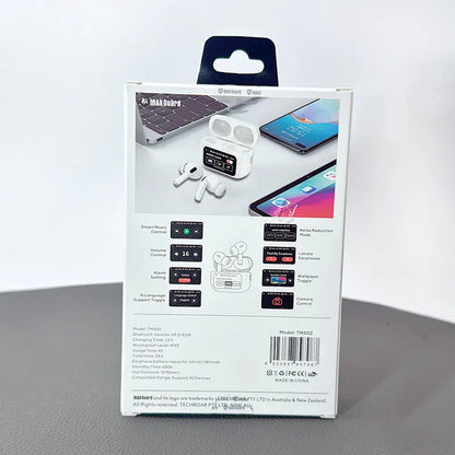 Maxguard bluetooth earphone with LED Color Touchscreen TMS02
