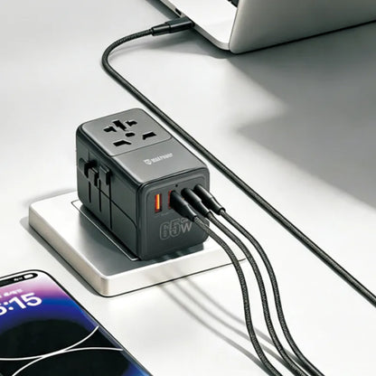 MaxPower TP02 65W GaN All-in-One Travel Adapter