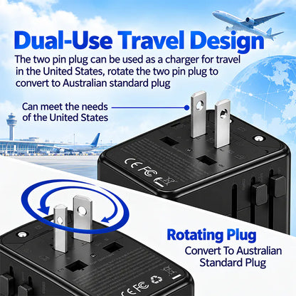 MaxPower TP02 65W GaN All-in-One Travel Adapter