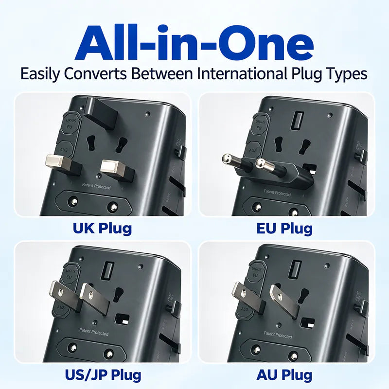 MaxPower TP02 65W GaN All-in-One Travel Adapter