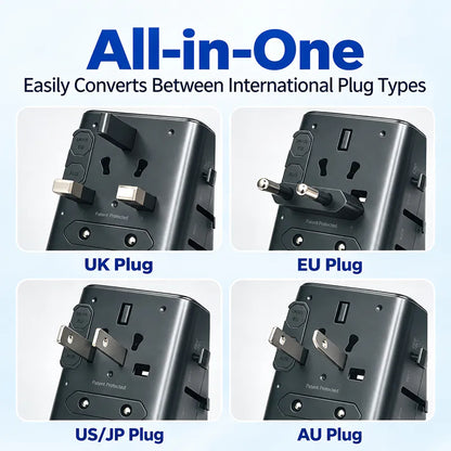 MaxPower TP02 65W GaN All-in-One Travel Adapter