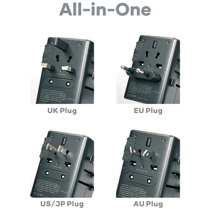 MaxPower TP02 65W GaN All-in-One Travel Adapter