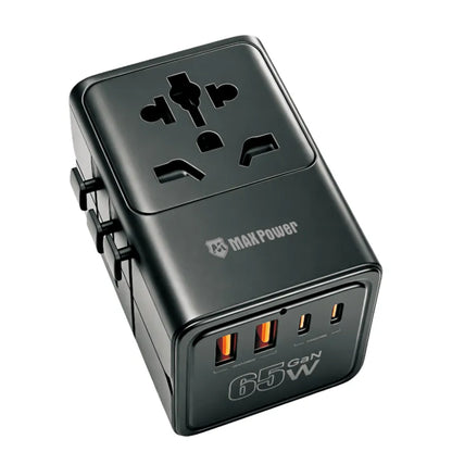 MaxPower TP02 65W GaN All-in-One Travel Adapter