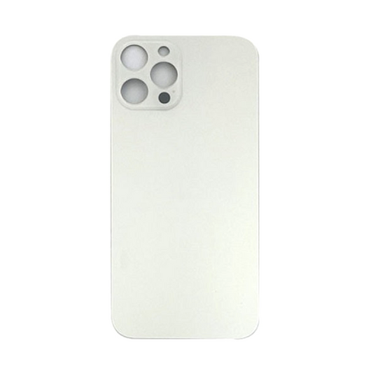 Back Glass White No Logo for iPhone 12Pro Max (Aftermarket Premium)