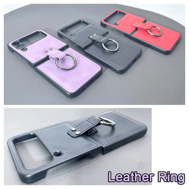 SAMSUNG Z Flip7 FE / Flip6 Leather Case