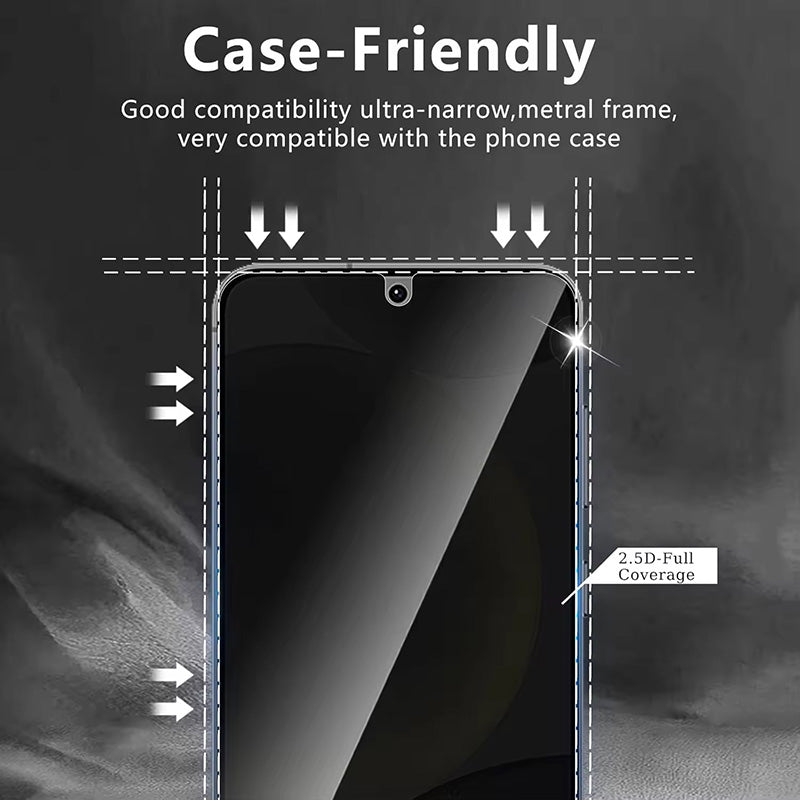 Privacy fingerprint tempered glass for Samsung