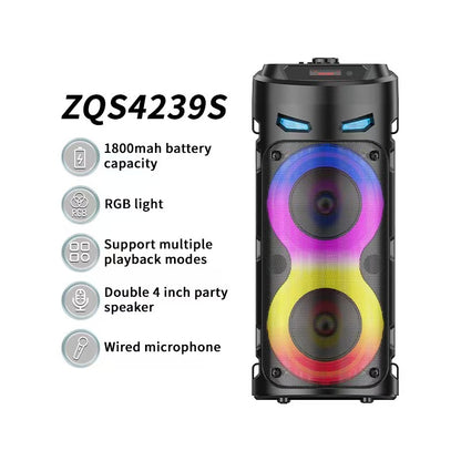 Wired Microphone wireless bluetooth speaker ZQS4239S