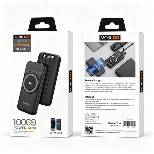 Mobigo 10000 mah MagFit power bank GO506