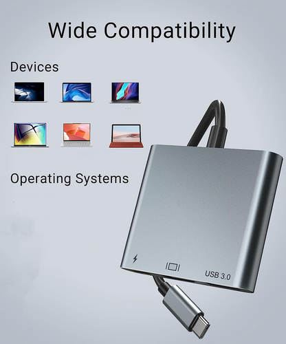 USB 3.1 Type-C 5-in-1 Multiport HUB Adapter
