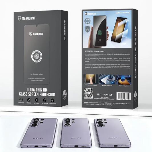 Samsung S series Maxguard Ultra Thin HD Glass Screen Protector