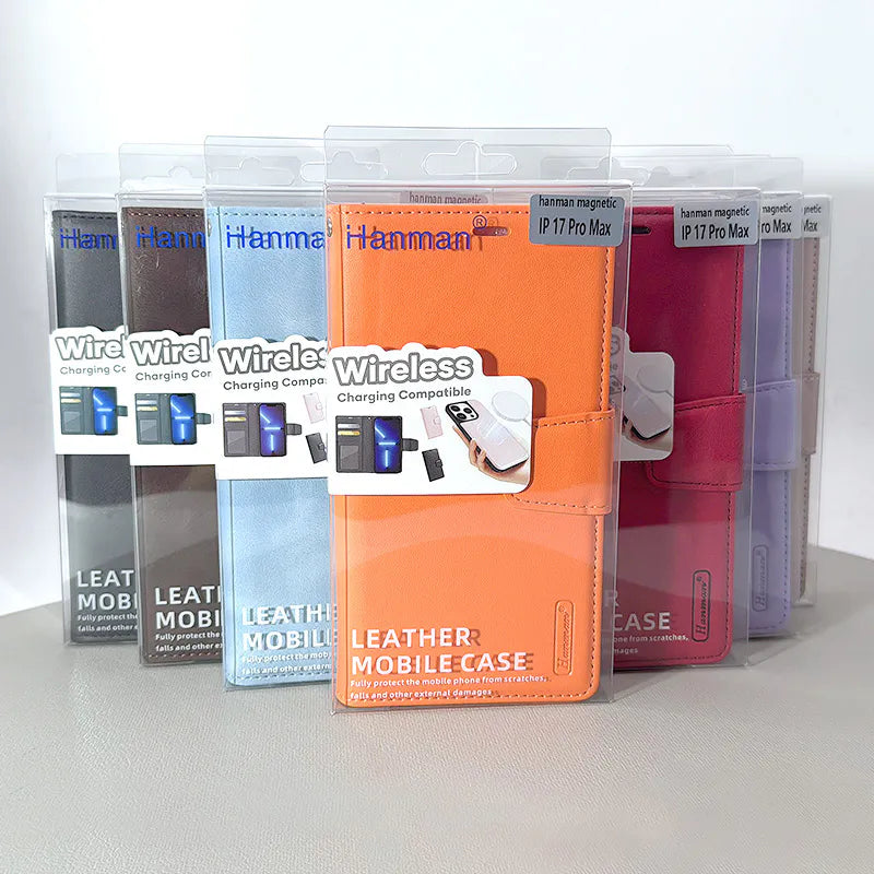 Case for iPhone 17 Pro max 6.9 Hanman 2 in 1 Detachable Magnetic Wallet