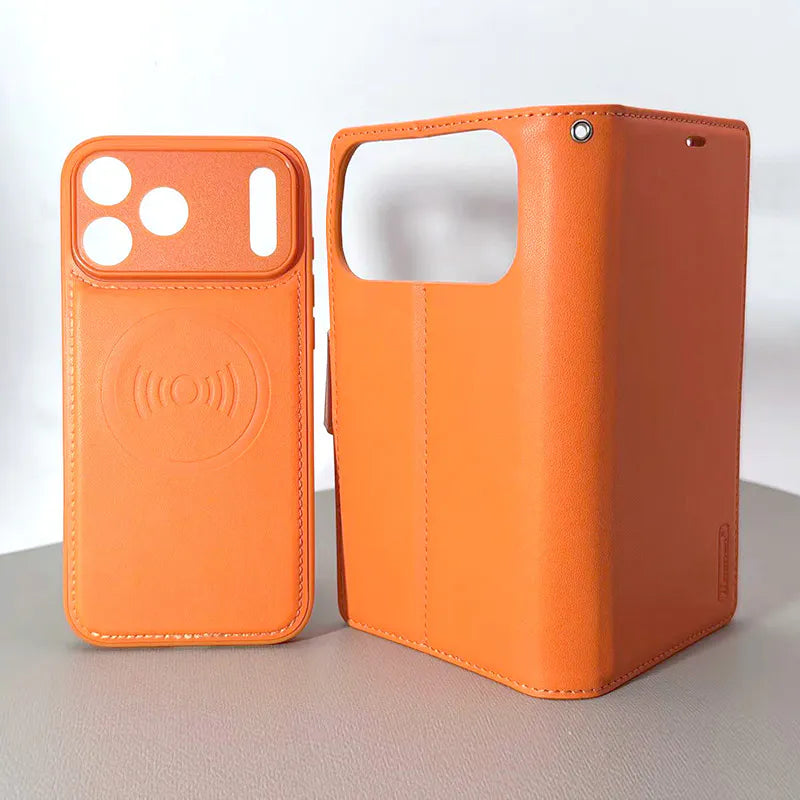 Case for iPhone 17 Pro max 6.9 Hanman 2 in 1 Detachable Magnetic Wallet