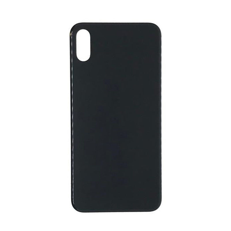 Back Glass Black No Logo for iPhone X (Big Hole) - Wholesale phone repair part from Skyline Mobile NZ