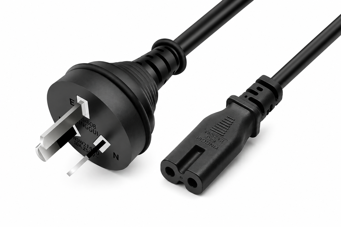 1.5m AU / NZ 2-Pin Mains Cord Male to Female - Main product image