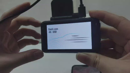 4K WiFi 2-Channel Front & Rear Dash Cam Recorder