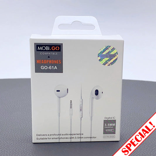 Mobigo 3.5mm Aux earphone GO61A