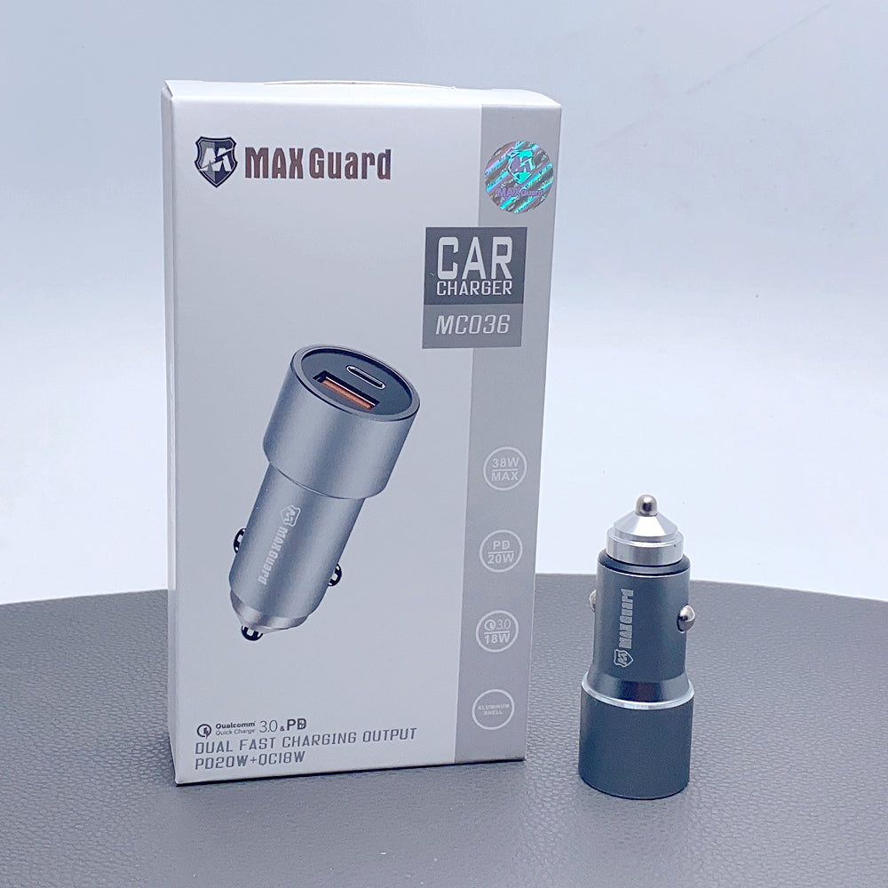 Maxguard 38W UAB A+C car charger MC036