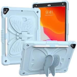 iPad new 9.7 /Air 2 / iPad 6 butterfly penslot stand case