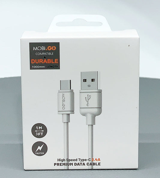 Mobigo 1m USB-A to C cable 201T
