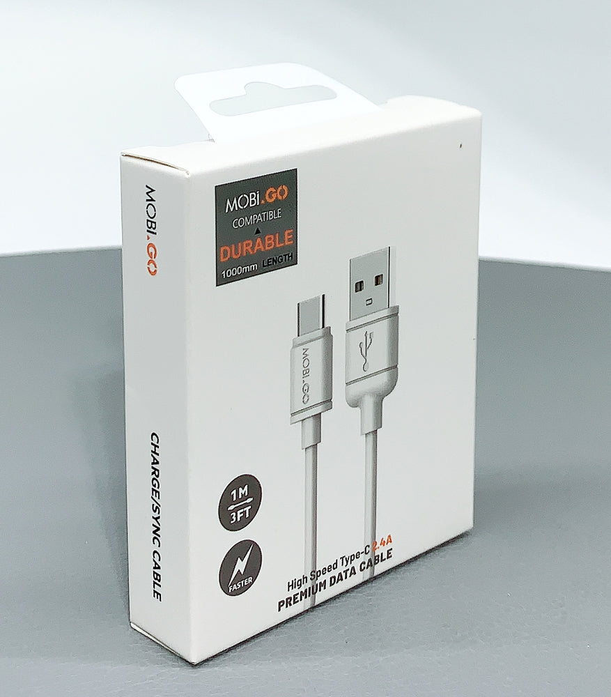 Mobigo 1m USB-A to C cable 201T