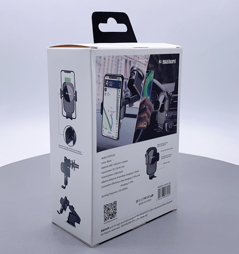 Maxguard 15W wireless charger car bracket holder C9 Plus