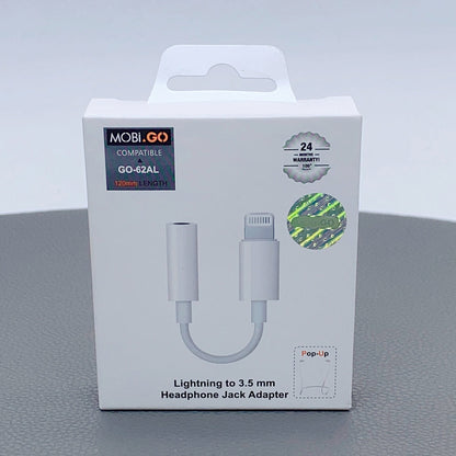 Mobigo Lightning to 3.5mm Aux Headphone Adapter GO62AL