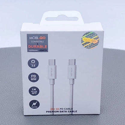 Mobigo 1m 60W Type-C to C cable 201TT