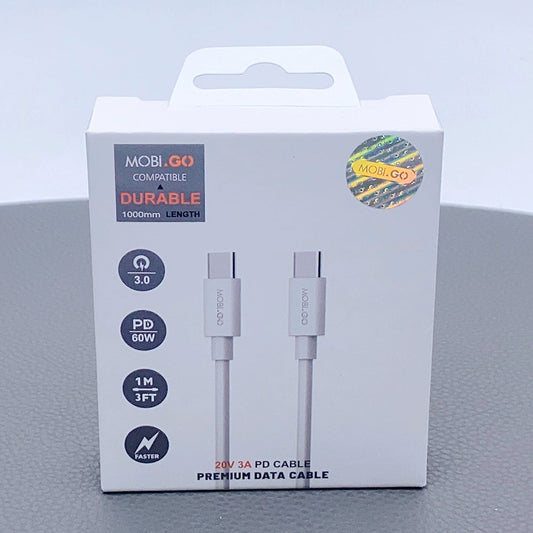 Mobigo 1m 60W Type-C to C cable 201TT