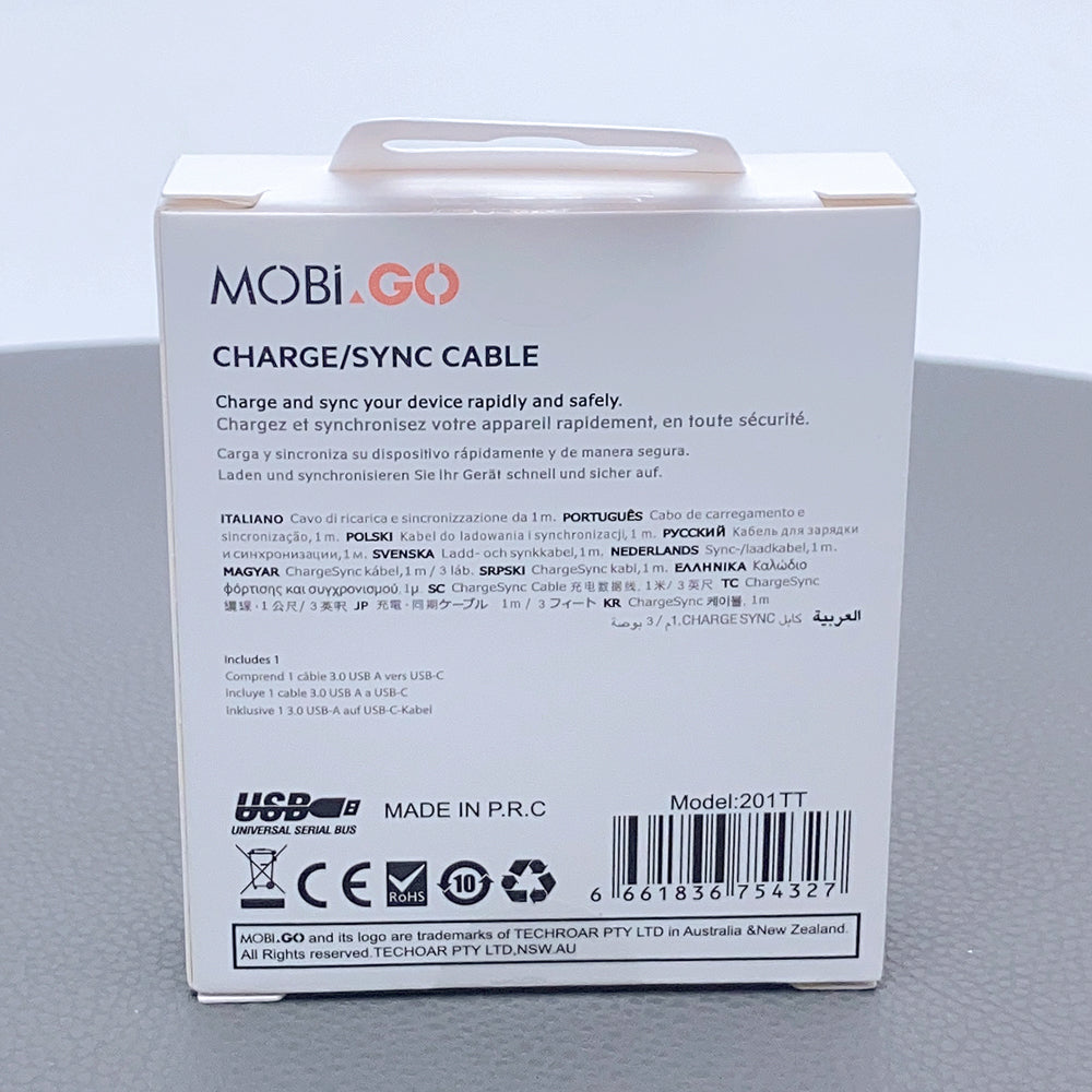 Mobigo 1m 60W Type-C to C cable 201TT