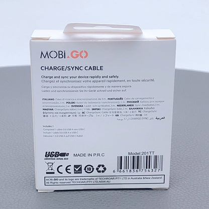 Mobigo 1m 60W Type-C to C cable 201TT