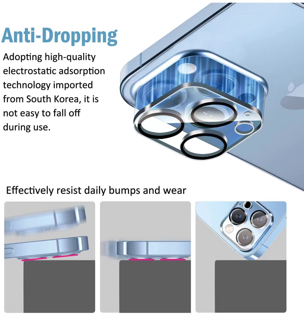 Camera lens glass screen protector for iPhone TX05