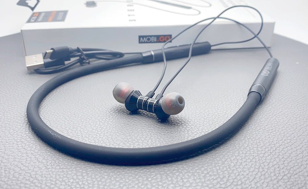 Mobigo Magnetic Neckband Wireless Bluetooth Earphones GO63B
