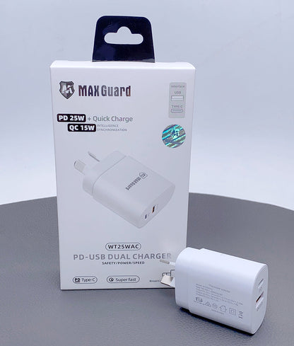Maxguard PD 25W charger WT25WAC (support super fast changing)