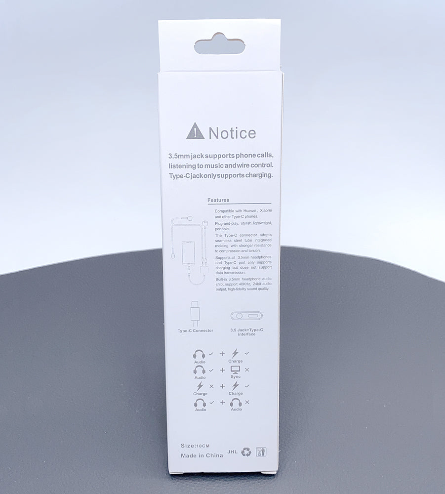 Type-C to 3.5mm headphone adapter JH031