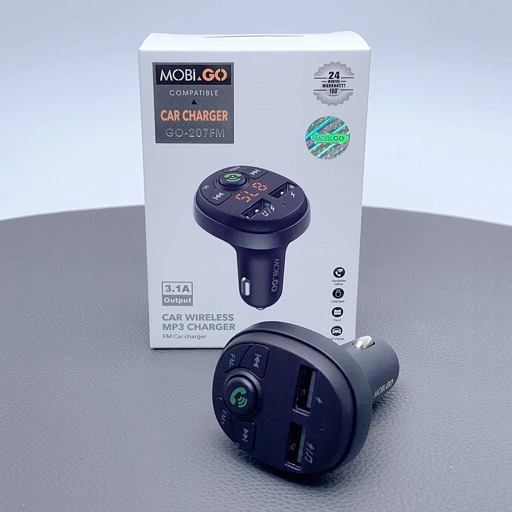 Mobigo 3.1A Bluetooth FM Transmitter GO207FM
