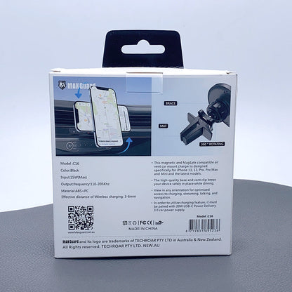 Maxguard 15W MagFit wierless Charger Car Holder  C16