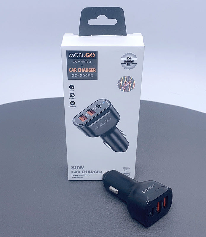 Mobigo 20W 2 UAB A+C car charger GO209PD