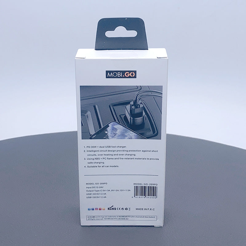 Mobigo 20W 2 UAB A+C car charger GO209PD