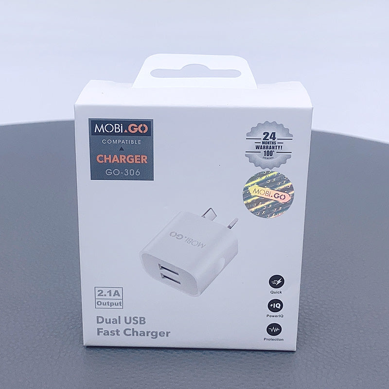 Mobigo 2.1A  wall charger GO306